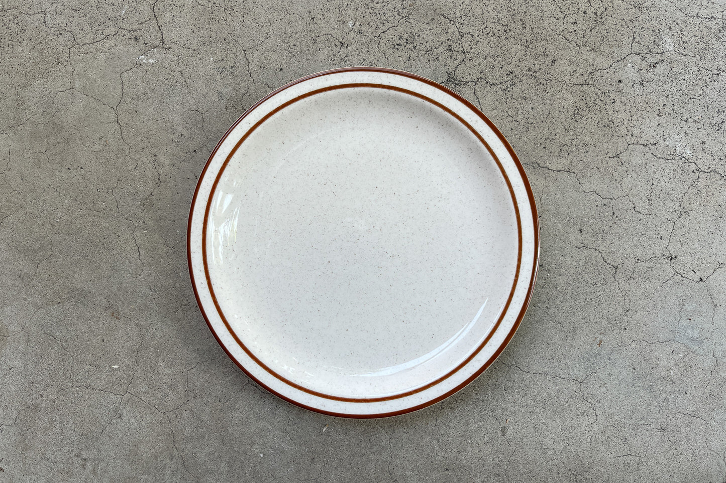 Brown Speckled Luncheon Plate