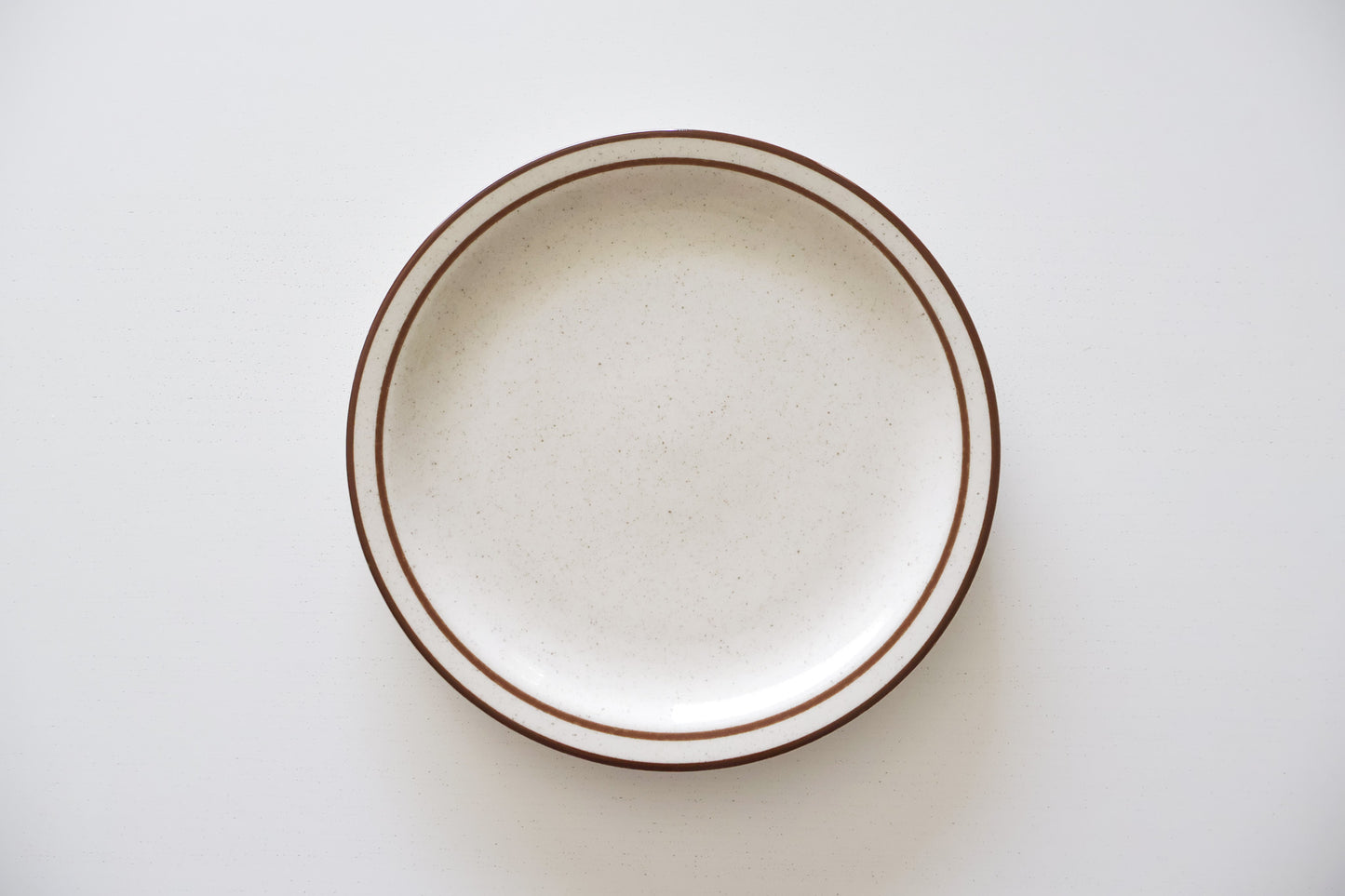 Brown Speckled Luncheon Plate