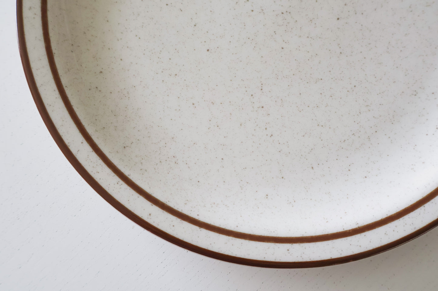 Brown Speckled Luncheon Plate