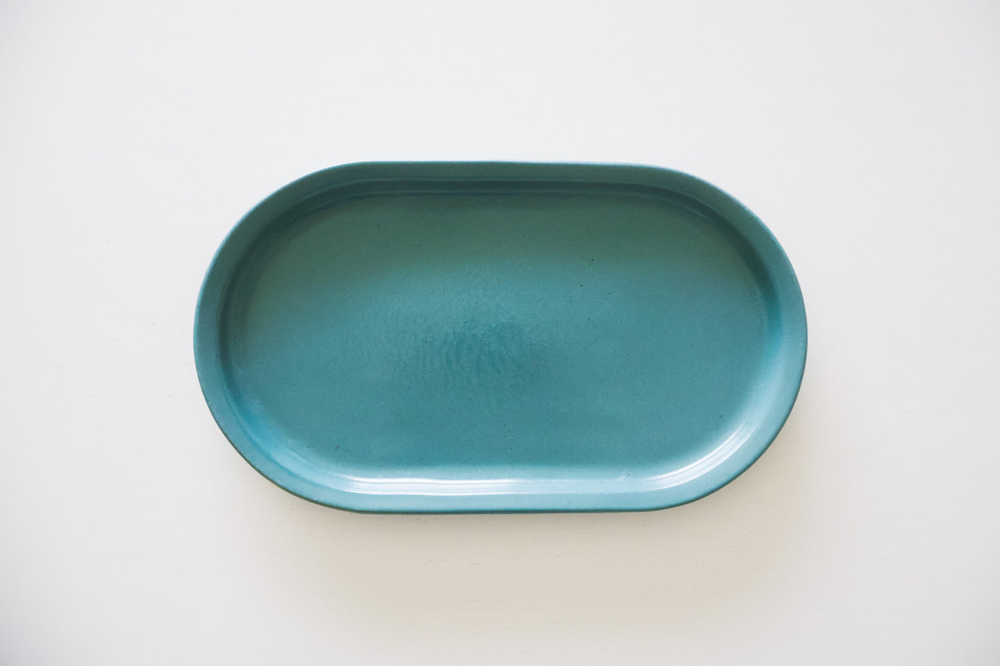 Vermont Green Oval Plate
