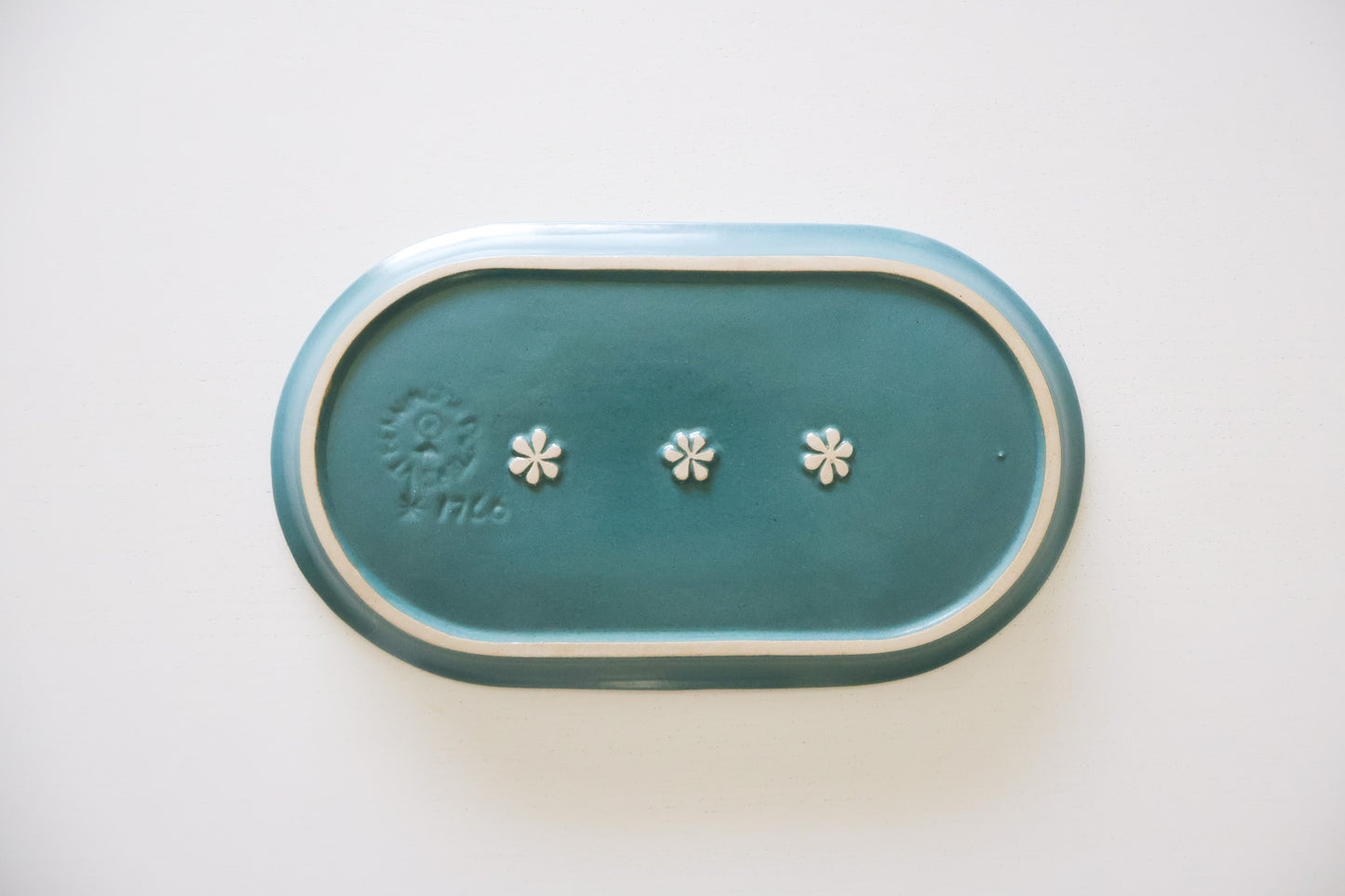 Vermont Green Oval Plate