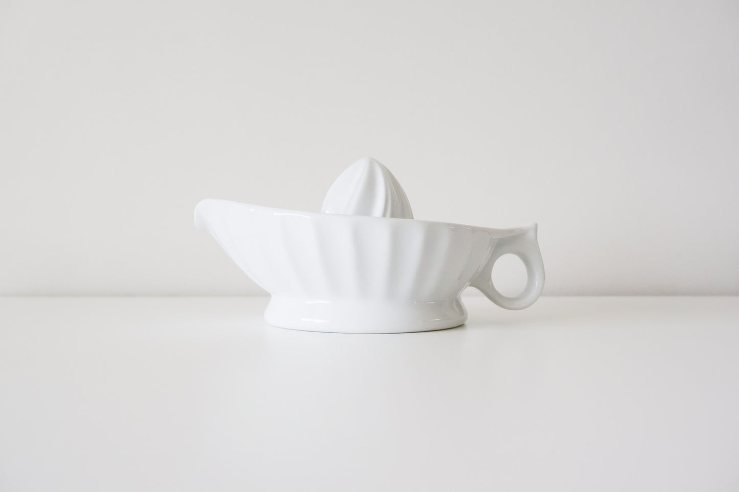Large White Ceramic Juicer
