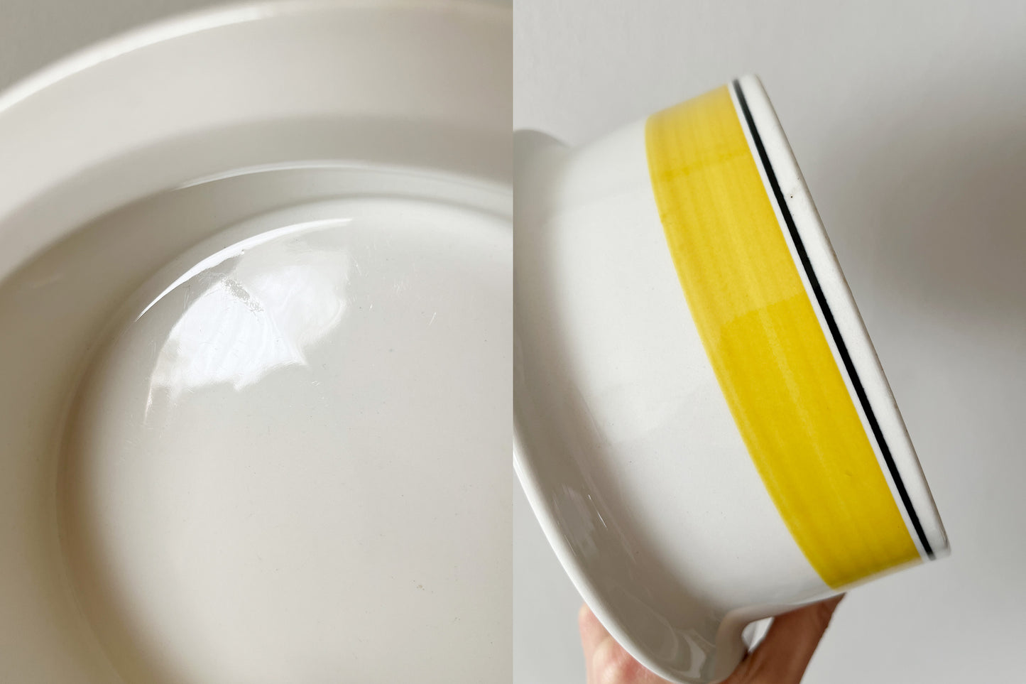 Faenza Yellow Medium Serving Bowl