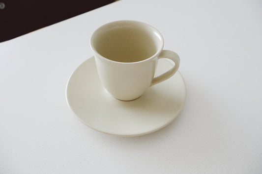 Matte Sand Cup & Saucer
