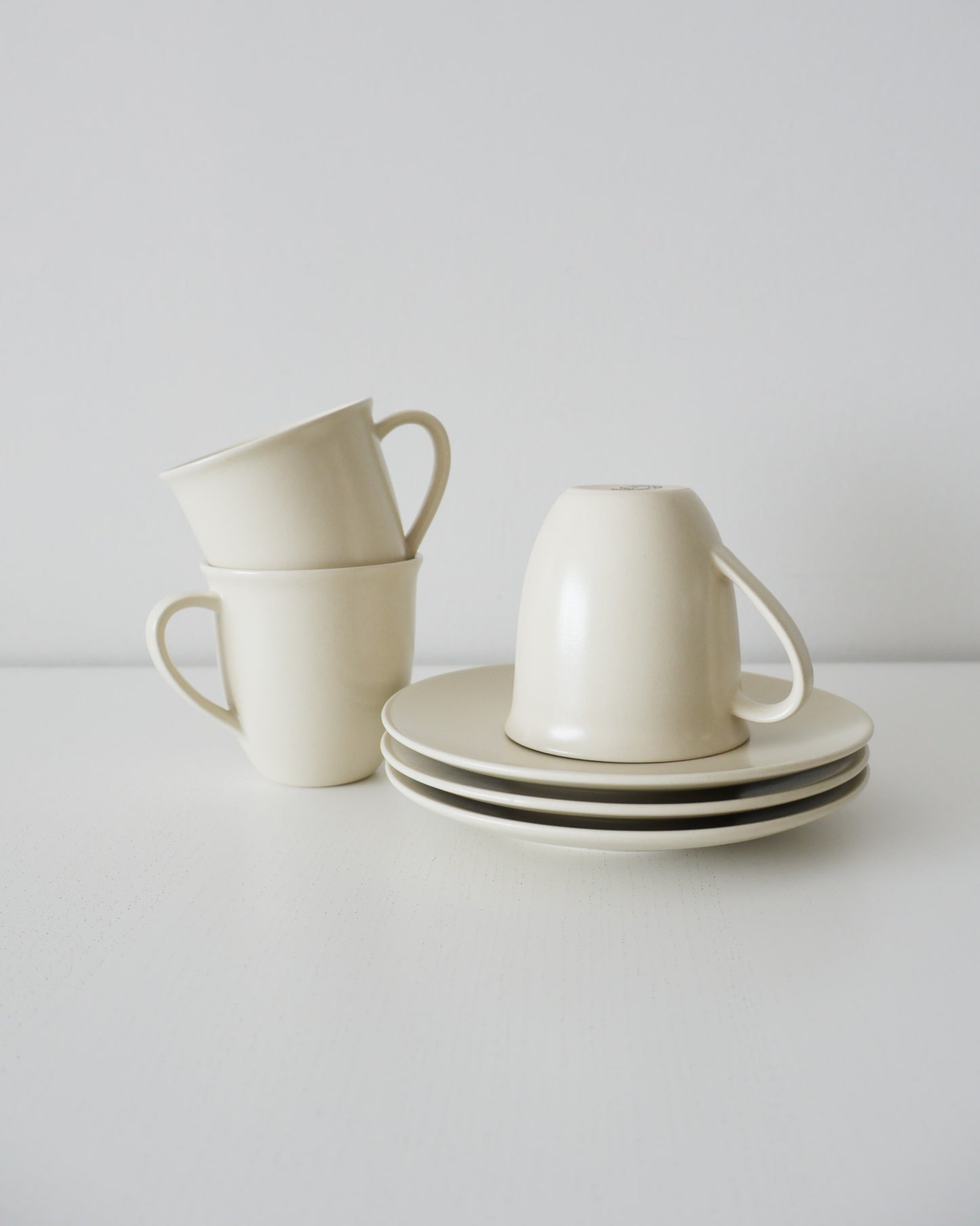Matte Sand Cup & Saucer