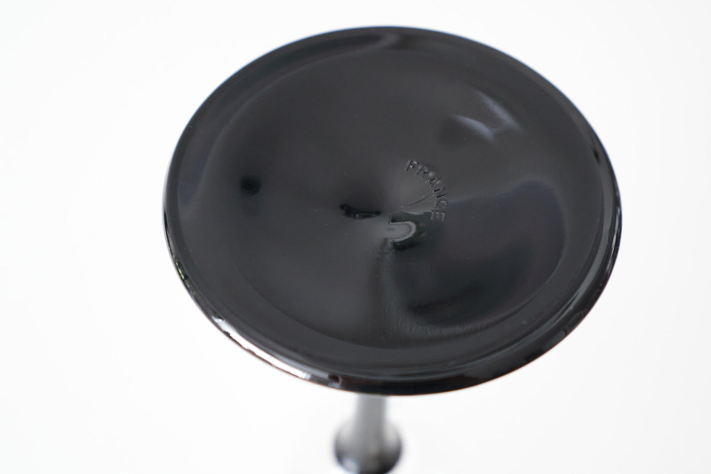 Black Stem Wine Glass